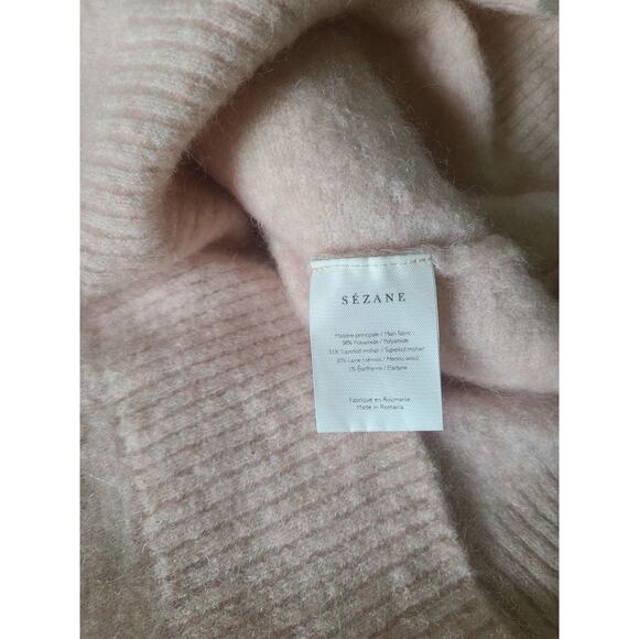 Sezane Zaria Bow Jumper Pale Pink Mohair Wool Sweater Size XS - Picture 10 of 10